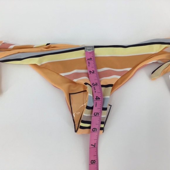 RVCA NWT Horizon Striped Reversible Cheeky Bikini Bottom, XS - Picture 15 of 16